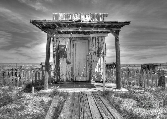 Post Office Greeting Card featuring the photograph Abandoned Post Office by Angela Moyer