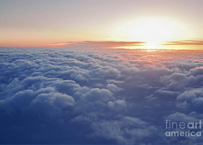 Sky Greeting Card featuring the photograph Above the clouds 1 by Elena Elisseeva