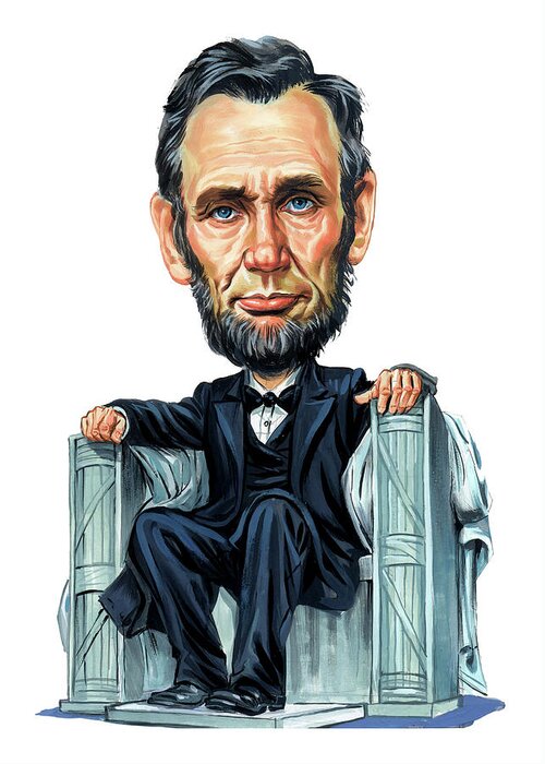 Abraham Lincoln Greeting Card featuring the painting Abraham Lincoln by Art 