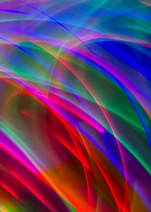 Photographic Light Painting Greeting Card featuring the photograph Abstract 23 by Steve DaPonte