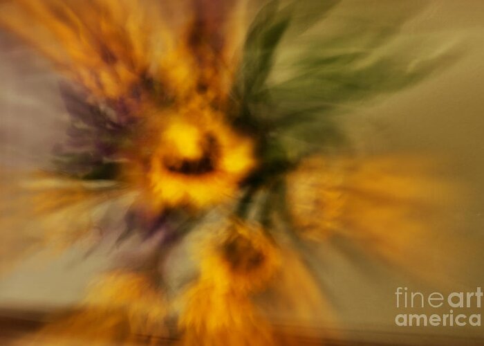 Abstract Greeting Card featuring the photograph Abstract Bouquet by Stan Reckard