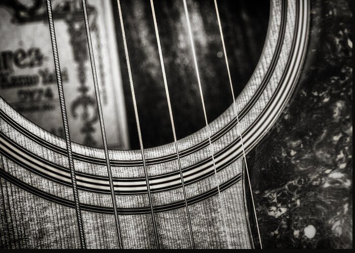 Guitar Greeting Card featuring the photograph Acoustically Speaking by Scott Norris