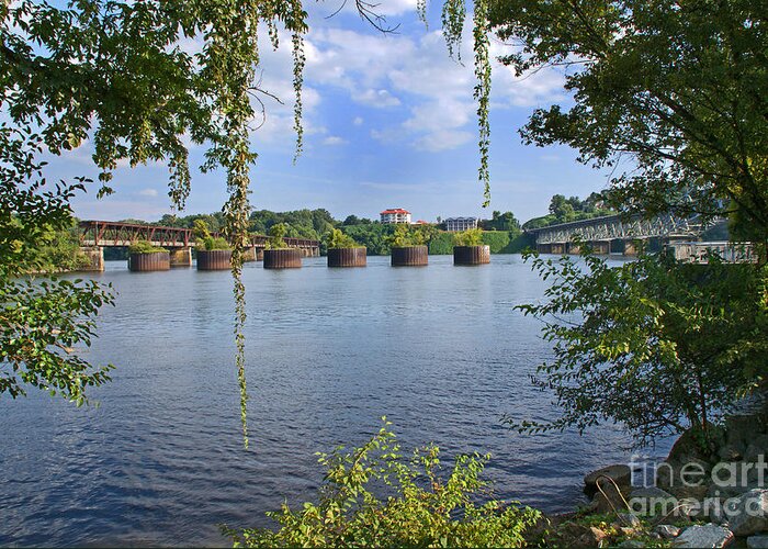 Tennessee River Greeting Card featuring the photograph Across The Tennessee by Paul Mashburn