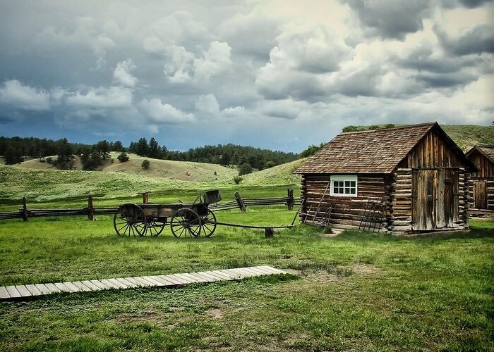 Usa Greeting Card featuring the photograph Adeline Hornbeck Homestead - Florissant Fossil Beds NM by Gregory Ballos