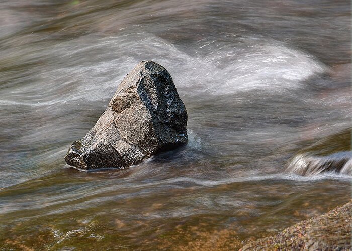 Rock Greeting Card featuring the photograph Against the Current by HW Kateley