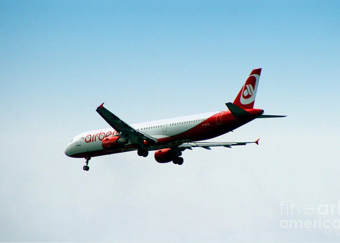 Airplane Greeting Card featuring the photograph Air Berlin by Doc Braham