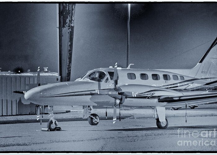 black White Greeting Card featuring the photograph Airplane black white photo picture HDR Plane Aircraft Selling Art Gallery New Photos Pictures Gift by Al Nolan