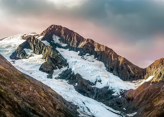 Alaska Greeting Card featuring the photograph Alaskan Mountain Glacier by Patrick Wolf