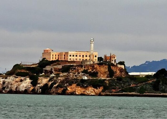 San Francisco Greeting Card featuring the photograph Alcatraz Island - The Rock by Tap On Photo