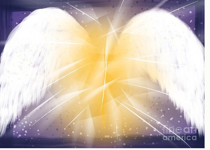 Wings Greeting Card featuring the drawing Alight by Raena Wilson