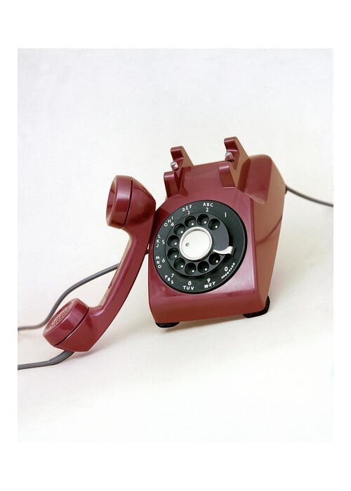 Studio Shot Greeting Card featuring the photograph An Old Telephone by Richard Rutledge