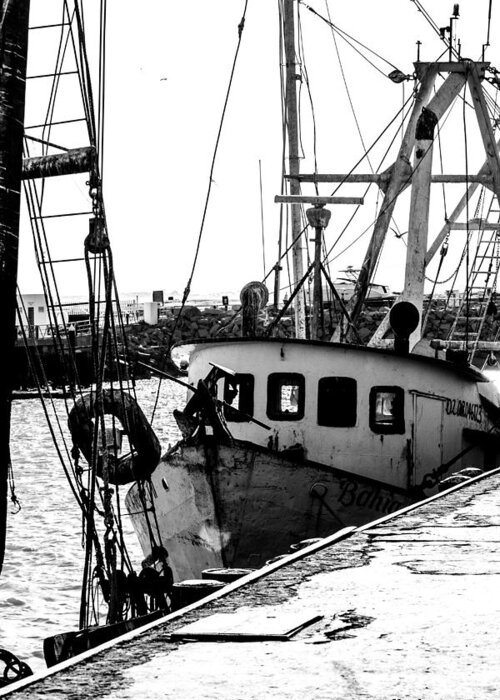 Anchors Greeting Card featuring the photograph An Old Trawler by Dick Botkin