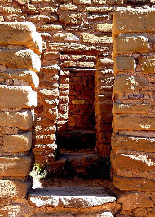 Ancient Greeting Card featuring the photograph Ancient Doorways by Alan Socolik