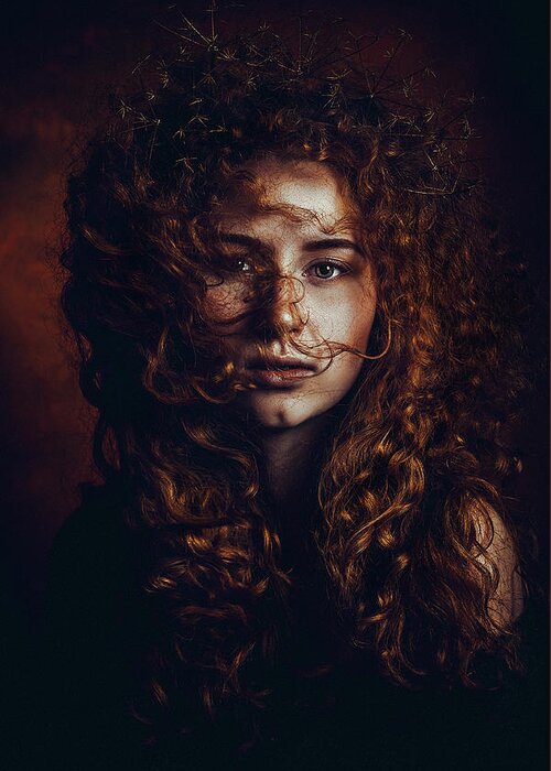 Red Hair Greeting Card featuring the photograph And God Said, Let There Be Redheads by Ruslan Bolgov (axe)