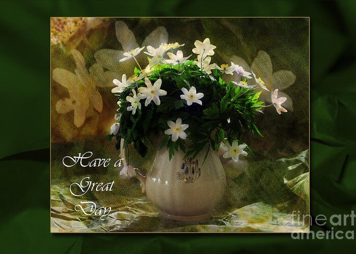 Anemones Greeting Card featuring the photograph Anemones by Randi Grace Nilsberg