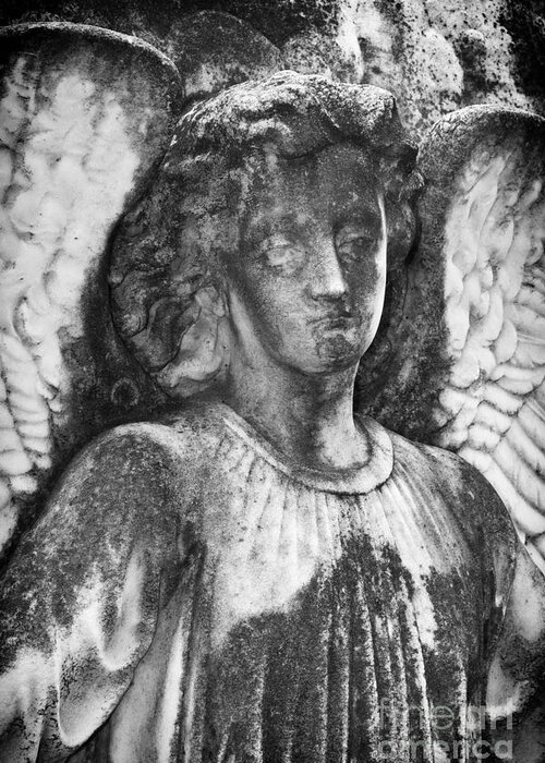 Sculpture Greeting Card featuring the photograph Angel 2 by Carrie Cranwill
