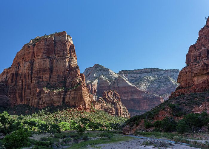 Geology Greeting Card featuring the photograph Angels Landing by Bas Vermolen
