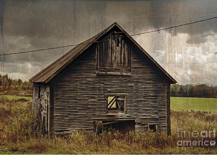 Autumn Greeting Card featuring the photograph Antique Barn by Alana Ranney