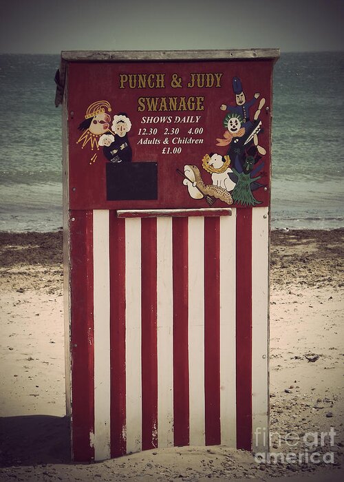 Punch Greeting Card featuring the photograph Antique Punch And Judy by Linsey Williams