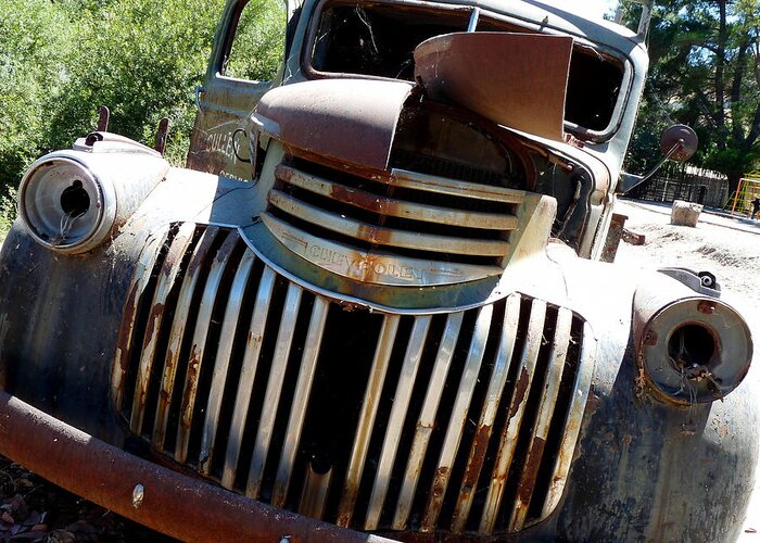 Dodge Truck Greeting Card featuring the photograph Antique Chevy Truck by Jeff Lowe