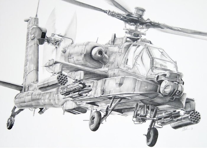 Apache Attack Helicopter  MILITARY PHOTO PRINTS UK  Drawings   Illustration Vehicles  Transportation Aviation Military Aircraft   ArtPal