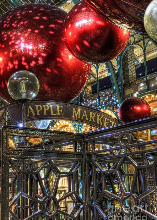 Covent Garden Greeting Card featuring the photograph Apple Market by Jasna Buncic