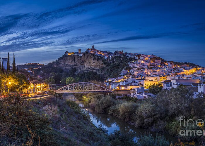 Andalucia Greeting Card featuring the photograph Arcos de la Frontera Panorama Cadiz Spain by Pablo Avanzini