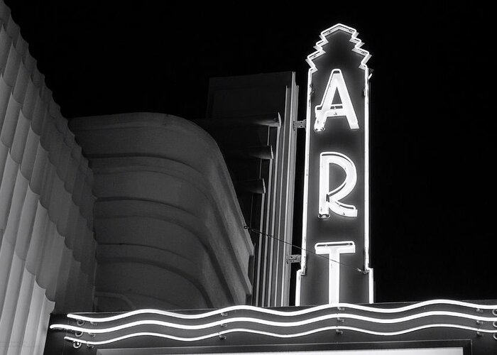 Art Greeting Card featuring the photograph Art Theatre Long Beach Denise Dube by Denise Dube