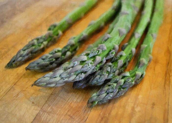Vegetables Greeting Card featuring the photograph Asparagus by Michelle Calkins