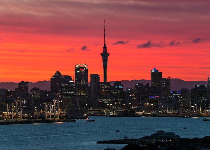 Tranquility Greeting Card featuring the photograph Auckland, New Zealand by Atomiczen
