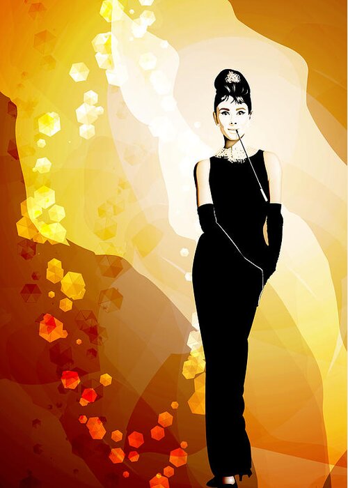 Adobe Greeting Card featuring the digital art Audrey by Matthew Lindley