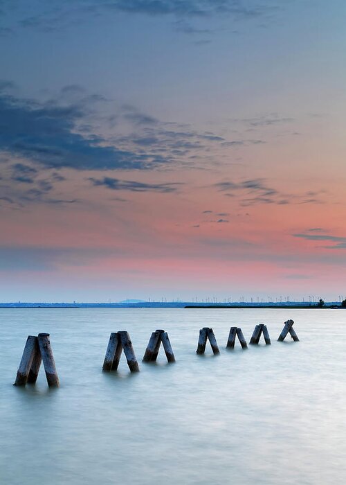 Tranquility Greeting Card featuring the photograph Austria, Burgenland, View Of Piles On by Westend61