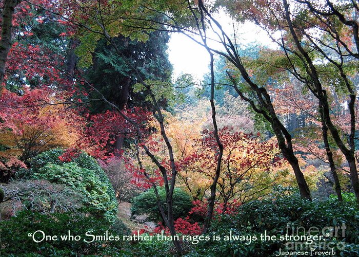  Greeting Card featuring the digital art Autumn Smile by Mars Besso