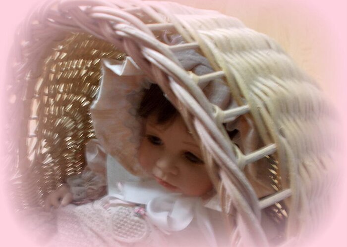 Baby Greeting Card featuring the photograph Baby in Pink by Pamela Hyde Wilson