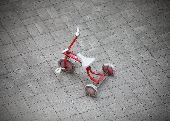 Copenhagen Greeting Card featuring the photograph Baby Tricycle by Mura