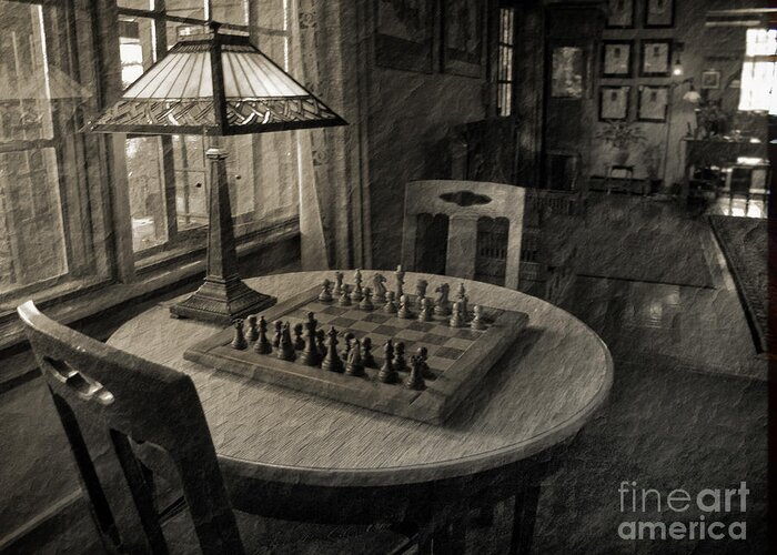 Chess Greeting Card featuring the photograph Back In Time by Arlene Carmel