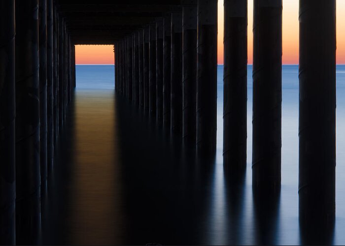 Marthas Vineyard Greeting Card featuring the photograph Back Under the Pier by Steve Myrick