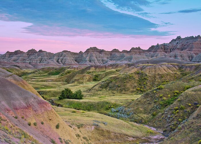 Badlands Loop Road Greeting Card featuring the photograph Badlands National Park, South Dakota by Michel Hersen