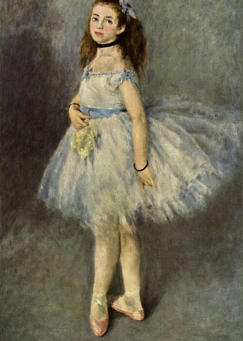  Greeting Card featuring the painting Ballerina by Pierre Auguste Renoir