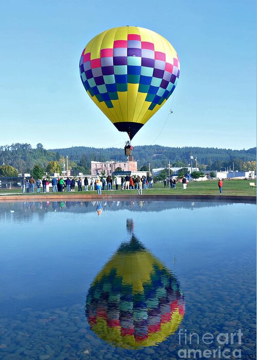 Balloon Greeting Card featuring the photograph Balloon Ride by Mindy Bench