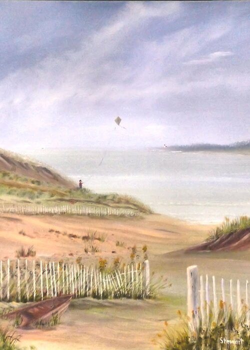 Landscape Greeting Card featuring the painting Balmy Memories by William Stewart