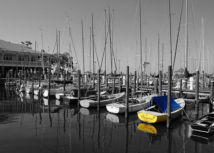 Shrimp Boat Greeting Card featuring the photograph Banana Boat by Michael Thomas