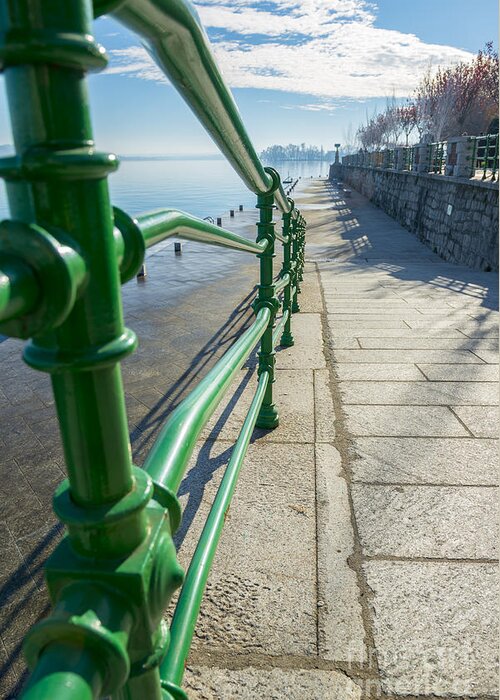 Walkway Greeting Card featuring the photograph Banister by Mats Silvan
