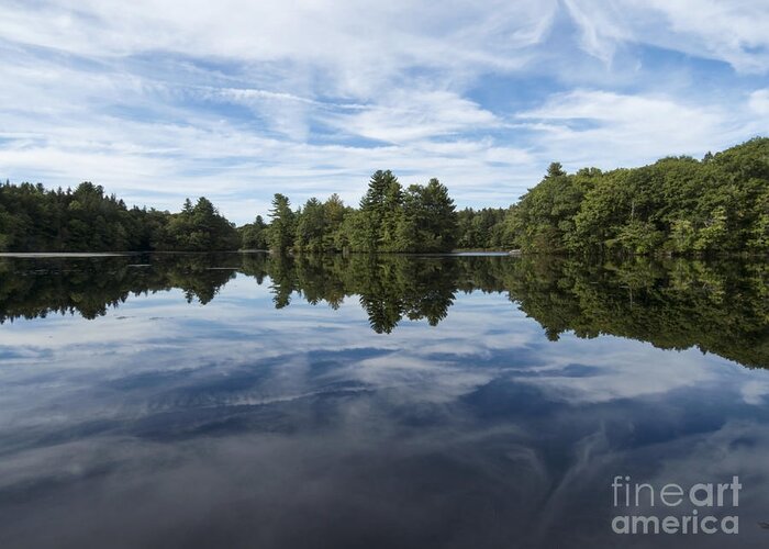 Waterscape Greeting Card featuring the photograph Barden Reflections by Lili Feinstein