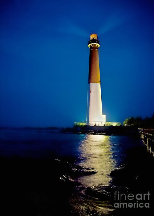 Lbi Greeting Card featuring the photograph Barnegat Lighthouse by Mark Miller