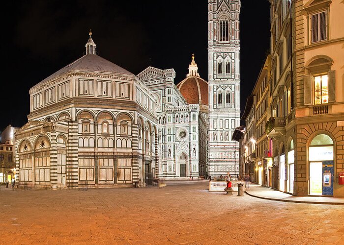 Gothic Style Greeting Card featuring the photograph Basilica Di Santa Maria Del Fiore In by Julian Elliott Photography