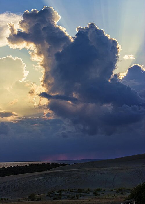 Clouds Greeting Card featuring the photograph Be Still and Know That I am God by Skip Tribby