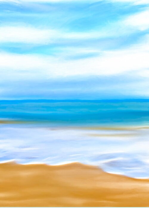 Beach Greeting Card featuring the digital art Beach Memories by Mark E Tisdale
