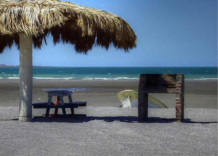 Beach Greeting Card featuring the photograph Beach Solitude - San Felipe BC - Mexico by Bruce Friedman