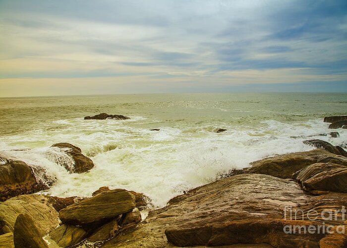 Water Greeting Card featuring the photograph Beautiful Coastal Landscape by Gina Koch